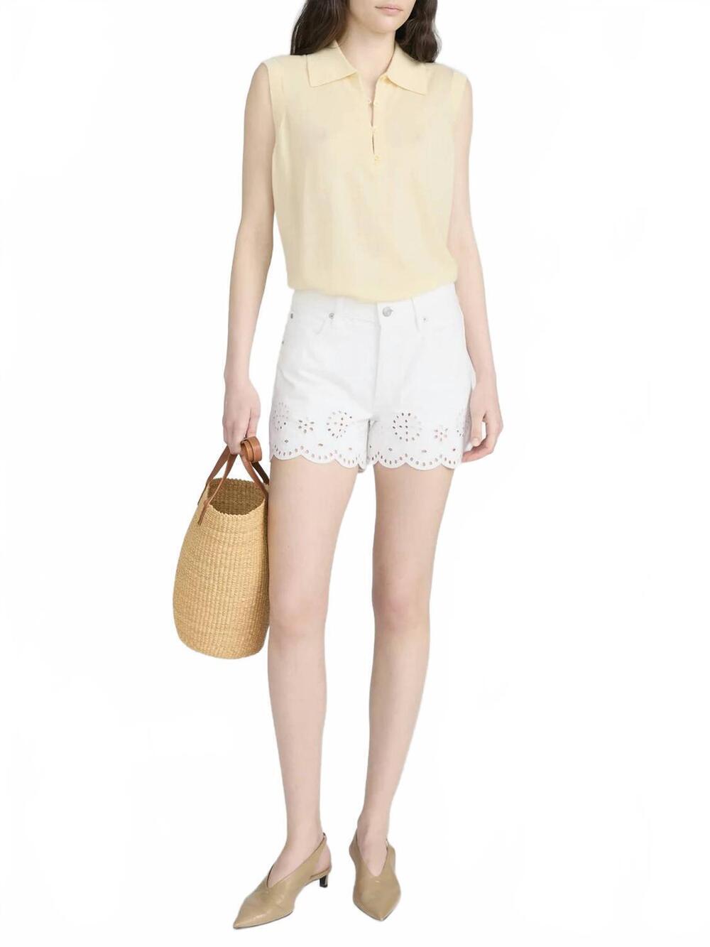 NEW FRAME eyelet hang short in white